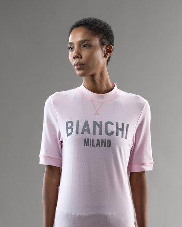 Bianchi Lifestyle Gravel SS Jersey pink